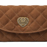 Bolso de hombro para dama 048g gamuza marrón