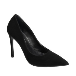 Zapatos elegantes de mujer 1302 negro terciopelo