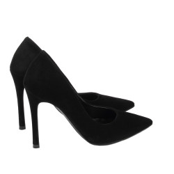 Zapatos elegantes de mujer 1302 negro terciopelo