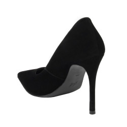 Zapatos elegantes de mujer 1302 negro terciopelo