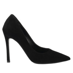 Zapatos elegantes de mujer 1302 negro terciopelo