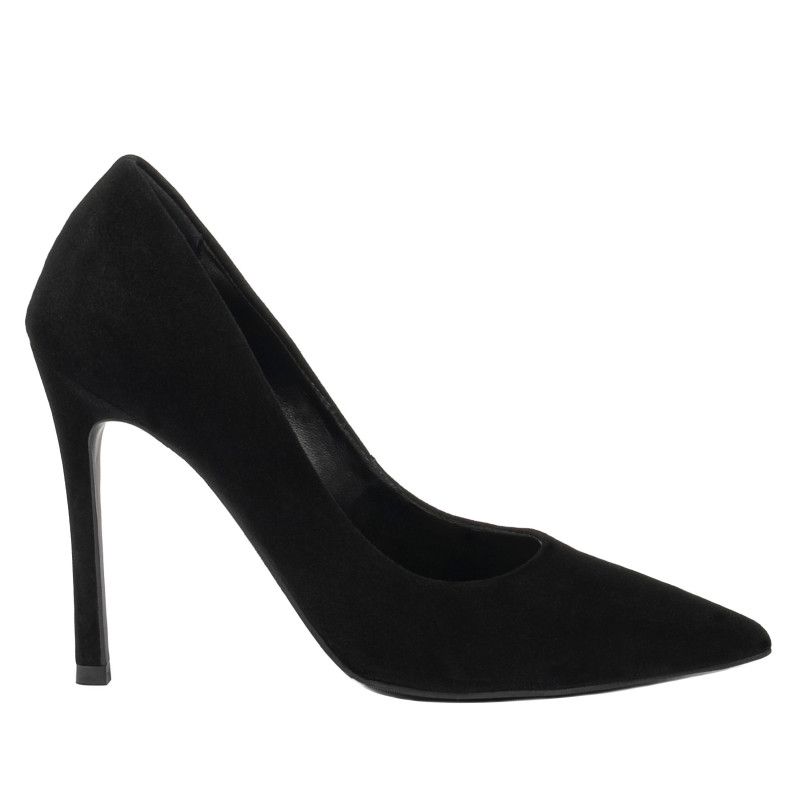 Zapatos elegantes de mujer 1302 negro terciopelo