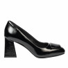 Zapatos elegantes de mujer 1324 charol negro