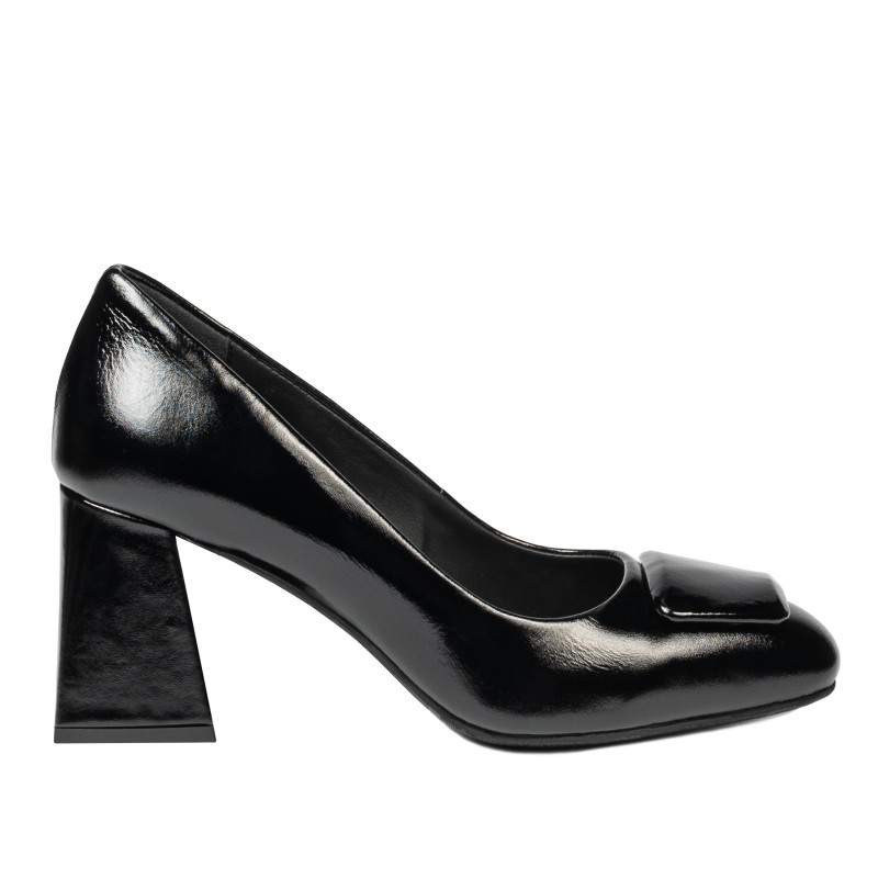 Zapatos elegantes de mujer 1324 charol negro