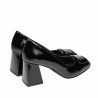 Zapatos elegantes de mujer 1324 charol negro