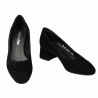 Zapatos elegantes mujer 1331 terciopelo negro
