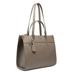 Bolso de hombro para dama 047g taupe caviar