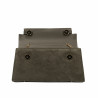 Bolso de mujer de hombro 041g gamuza oliva