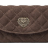 Bolso de hombro para dama 048g gamuza chocolate