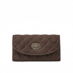Bolso de hombro para dama 048g gamuza chocolate