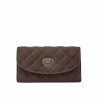 Bolso de hombro para dama 048g gamuza chocolate