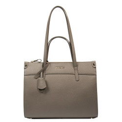 Bolso de hombro para dama 047g taupe caviar