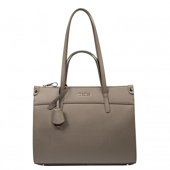 Bolso de hombro para dama 047g taupe caviar