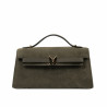 Bolso de mujer de hombro 041g gamuza oliva