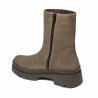 Botines de mujer 3408 piel de ante arena