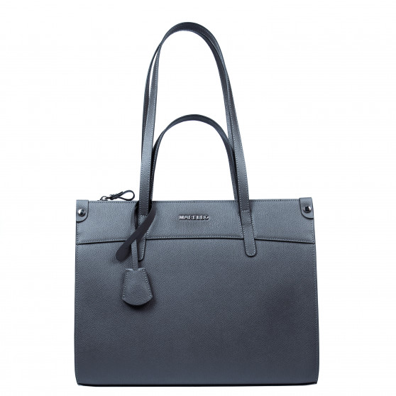 Bolso de mujer de hombro 047g 01 petróleo caviar