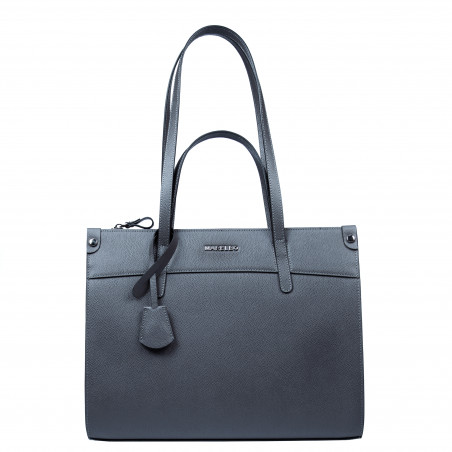 Bolso de mujer de hombro 047g 01 petróleo caviar