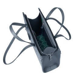 Bolso de mujer de hombro 047g 01 petróleo caviar
