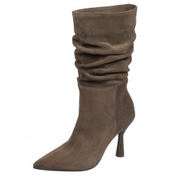 Botines de tacón para mujer 1410 ante chocolate