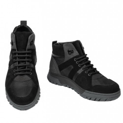 Botas de hombre 4153 bufo negro+gris