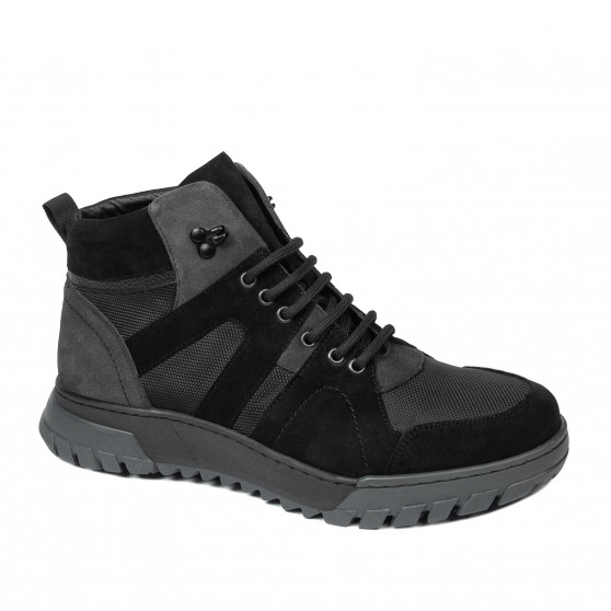 Botas de hombre 4153 bufo negro+gris