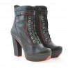 Botines de mujer 3261 negro+rojo