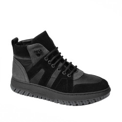 Botines adolescentes 4012 bufo negro+gris