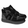 Botines adolescentes 4012 bufo negro+gris