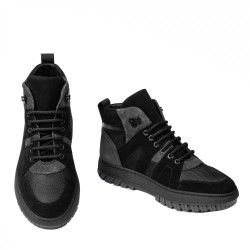 Botines adolescentes 4012 bufo negro+gris