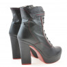 Botines de mujer 3261 negro+rojo