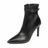Botines de tacón mujer 1409-1 negro