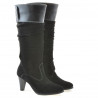 Botas de mujer 1121-1 negro+negro gamuza