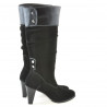 Botas de mujer 1121-1 negro+negro gamuza