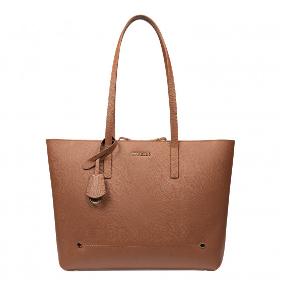 Bolso de mujer de hombro 034g safiano caramelo