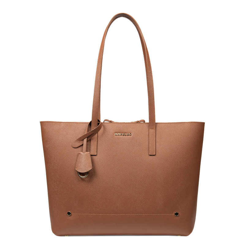 Bolso de mujer de hombro 034g safiano caramelo
