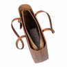 Bolso de mujer de hombro 034g safiano caramelo