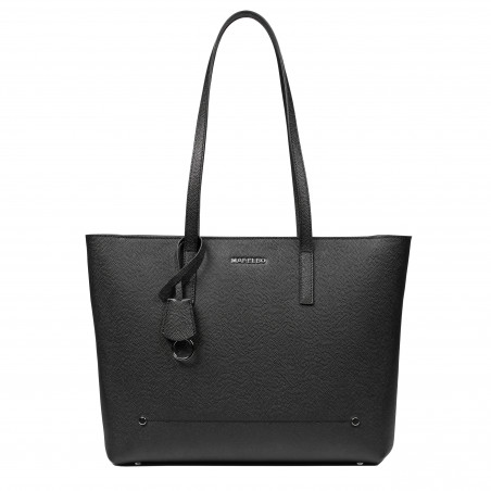 Bolso de hombro para mujer 034g 01 negro caviar