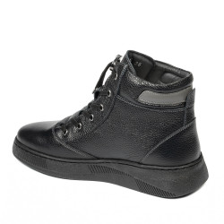 Botines adolescentes 4013 negro combinado