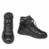 Botines adolescentes 4013 negro combinado