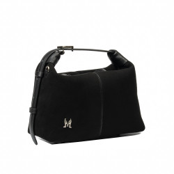 Bolso de mano para mujer 037-1g 01 ante negro