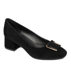 Zapatos elegantes de mujer 1321 negro terciopelo
