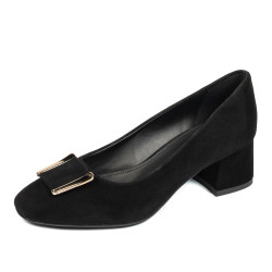 Zapatos elegantes de mujer 1321 negro terciopelo