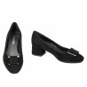 Zapatos elegantes de mujer 1321 negro terciopelo