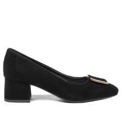 Zapatos elegantes de mujer 1321 negro terciopelo