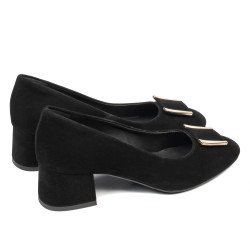 Zapatos elegantes de mujer 1321 negro terciopelo