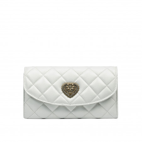 Bolso de hombro para mujer 048g panna saffiano