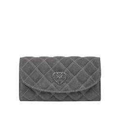 Bolso de mujer de hombro 048g 01 ante gris