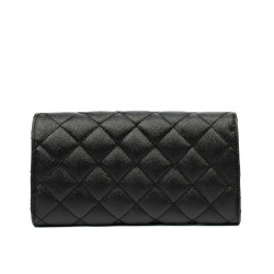 Bolso de mujer de hombro 048g 01 negro caviar