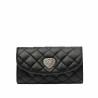 Bolso de mujer de hombro 048g 01 negro caviar