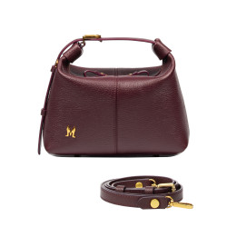 Bolso de mano de mujer 037-1g burdeos